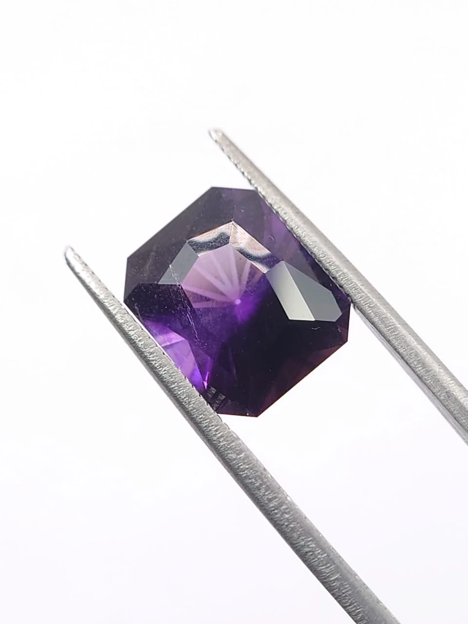 4.75ct Amethyst Square Cut Loose Gemstone From Nigeria — view 5